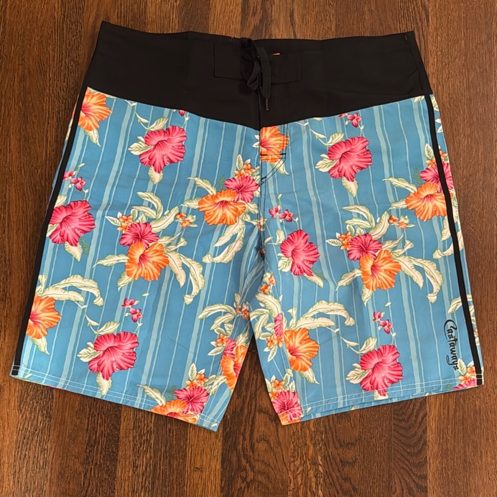 Castaways Blue Hawaiian Board Shorts - 3X